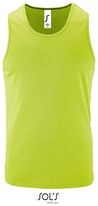Camiseta Tecnica Tirantes Hombre Sporty Sols - Color Verde Manzana